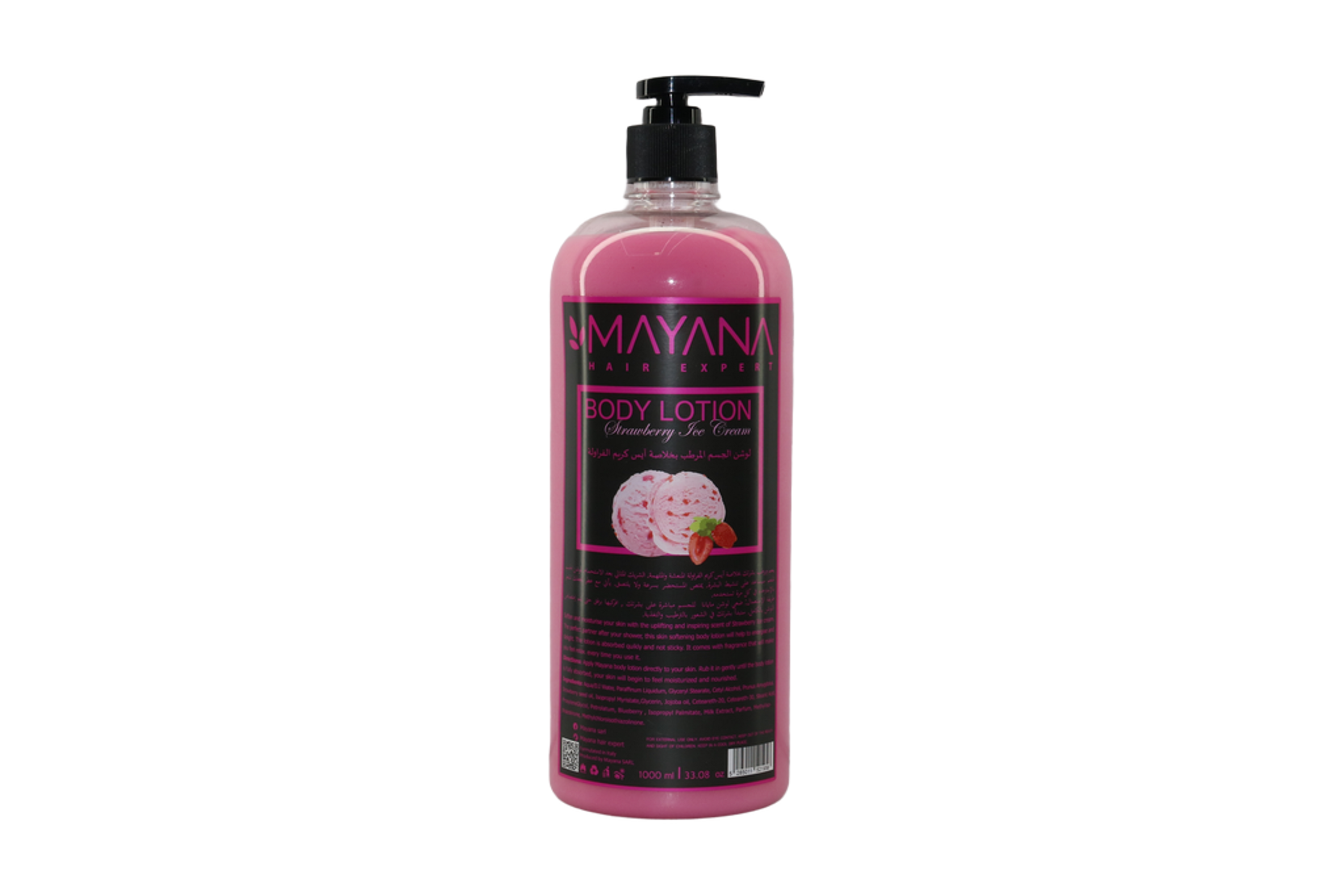 Mayana Body Lotion Strawberry Ice Cream 1L